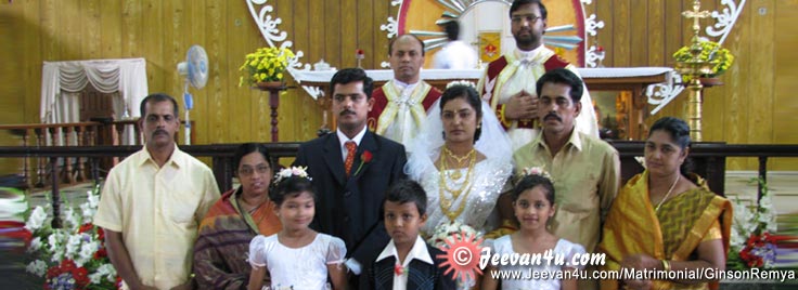 GINSON REMYA Marriage Family Picture